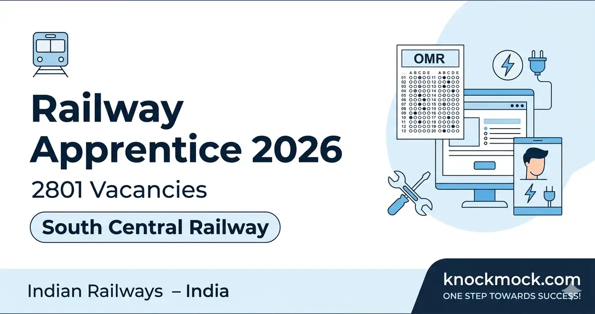 South Central Railway Apprentice Recruitment 2026 – Apply Online for 2801 Posts